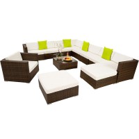 SunTone Patio Furniture  Sectional Sofa Sets - Wicker Patio Conversation Set