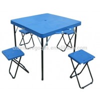 Portable Outdoor Camping Suitcase  Picnic Table with 4 Seats