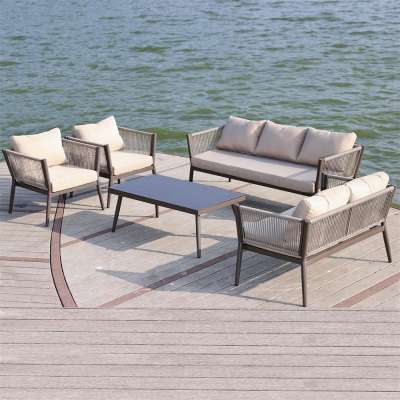 5pc Metal Outdoor Garden Table Set/Steel Cushioned Garden Chairs and Table Set